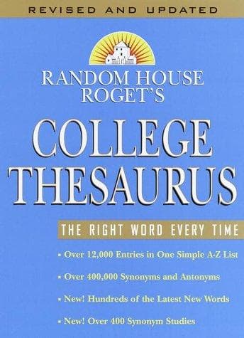 Tapa de Random House Roget's College Thesaurus