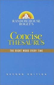 Tapa de Random House Roget's concise thesaurus
