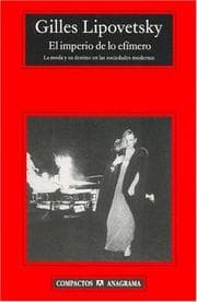 Tapa de El Imperio de Lo Efimero
