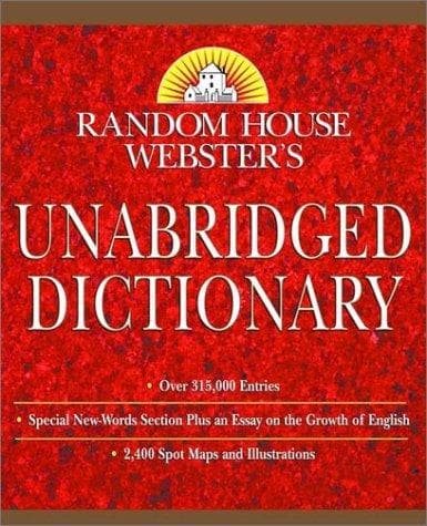 Tapa de Random House Webster's unabridged dictionary