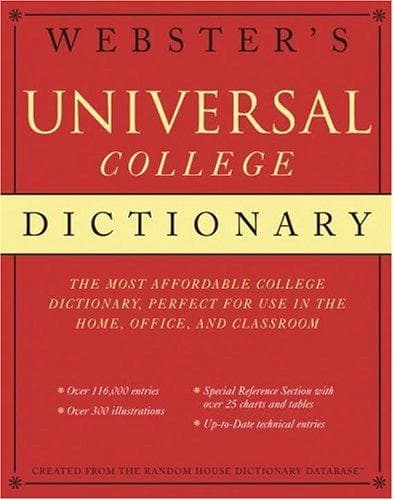 Tapa de Webster's universal college dictionary