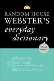 Tapa de Random House Webster's everyday dictionary