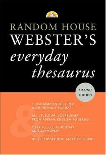 Tapa de Random House Webster's everyday thesaurus