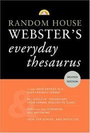 Tapa de Random House Webster's everyday thesaurus