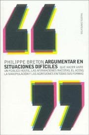 Tapa de Argumentar en situaciones dificiles / Argumenting in Difficult Situations (Paidos Contextos)
