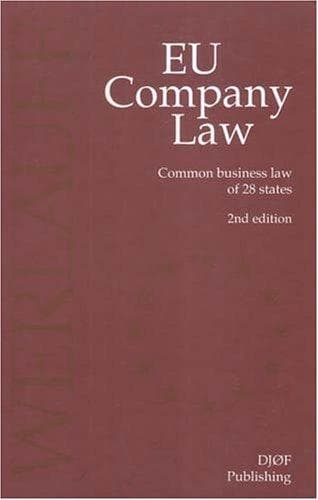 Tapa de Eu Company Law