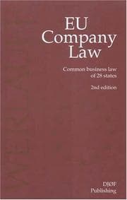 Tapa de Eu Company Law
