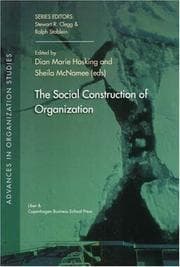 Tapa de Social Construction of Organization