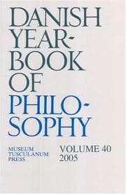 Tapa de Danish Yearbook of Philosophy, 2005