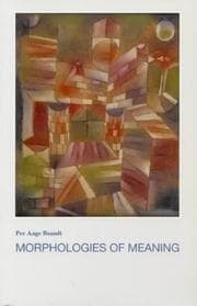 Tapa de Morphologies of meaning