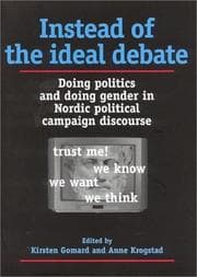 Tapa de Instead of the Ideal Debate