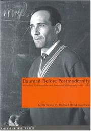 Tapa de Bauman before postmodernity
