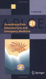 Tapa de Anaesthesia, Pain, Intensive Care and Emergency A.P.I.C.E.: Proceedings of the 21st Postgraduate Course in Critical Medicine