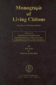 Tapa de Monograph of Living Chitons Vol. 2 : Suborder Ischnochitonina Ischnochitonidae