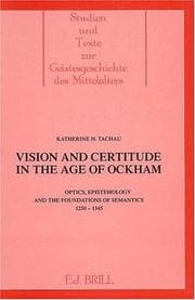 Tapa de Vision and certitude in the age of Ockham