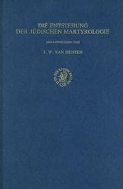 Tapa de Die Entstehung der jüdischen Martyrologie