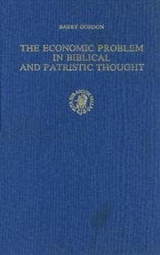 Tapa de The economic problem in biblical and patristic thought