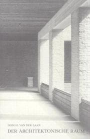 Tapa de Der architektonische Raum