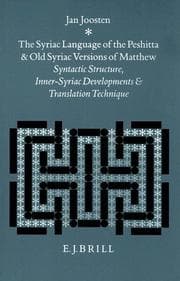 Tapa de The Syriac Language of Peshitta and Old Syriac Versions of Matthew