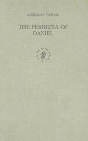 Tapa de The Peshiṭta of Daniel