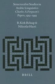 Tapa de Structuralist studies in Arabic linguistics
