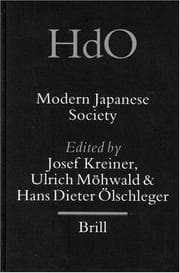 Tapa de Modern Japanese society