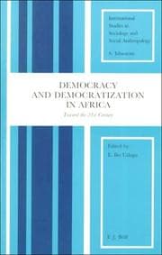 Tapa de Democracy and democratization in Africa