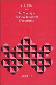 Tapa de Making of the New Testament Documents