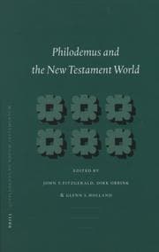 Tapa de Philodemus and the New Testament world