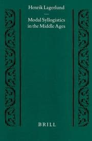 Tapa de Modal Syllogistics in the Middle Ages (Studien Und Texte Zur Geistesgeschichte Des Mittelalters)