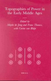Tapa de Topographies of power in the early Middle Ages