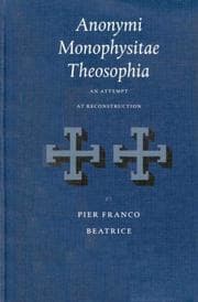 Tapa de Anonymi Monophysitae Theosophia