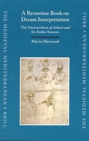 Tapa de A Byzantine book on dream interpretation