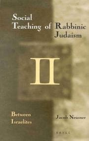 Tapa de The Social Teaching of Rabbinic Judaism