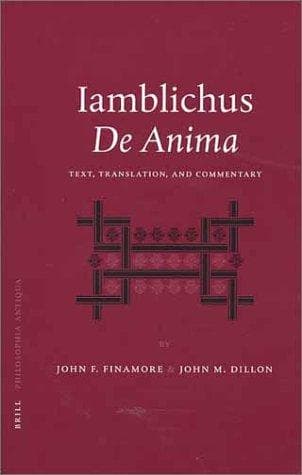 Tapa de Iamblichus De Anima