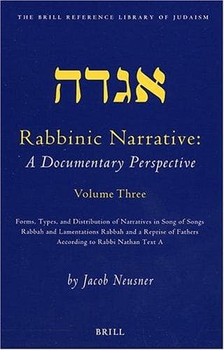 Tapa de Rabbinic Narrative: A Documentary Perspective, Vol. Three