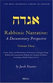 Tapa de Rabbinic Narrative: A Documentary Perspective, Vol. Three