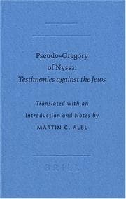 Tapa de Pseudo-Gregory of Nyssa