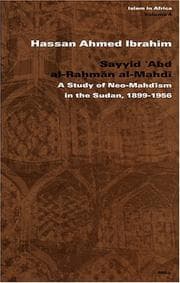 Tapa de Sayyid Abd Al-Rahman Al-Mahdi