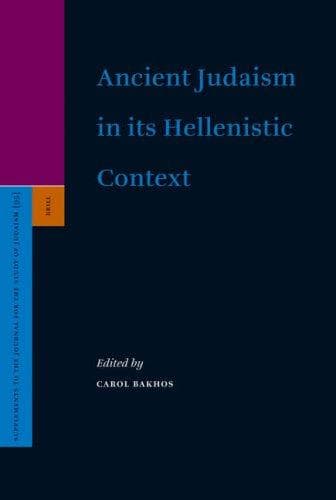 Tapa de Ancient Judaism in Its Hellenistic Context