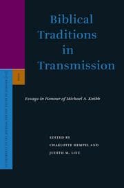 Tapa de Biblical Traditions in Transmission