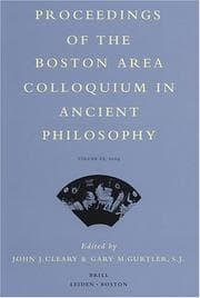 Tapa de Proceedings of the Boston Area Colloquium in Ancient Philosophy, 20 Volume XX (2004) (Proceedings of the Boston Area Colloquium in Ancient Philosophy)