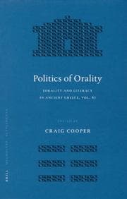 Tapa de Politics of Orality