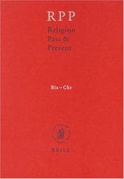 Tapa de Religion Past and Present, Volume 2 (Bia-Chr)