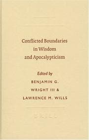 Tapa de Conflicted boundaries in wisdom and apocalypticism