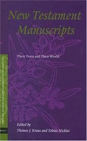 Tapa de New Testament Manuscripts