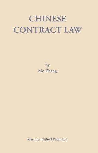 Tapa de Chinese Contract Law