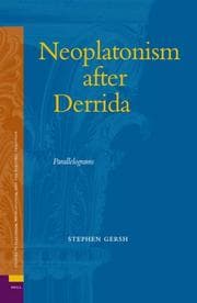 Tapa de Neoplatonism After Derrida