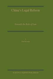Tapa de China's legal reform