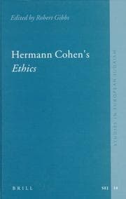 Tapa de Hermann Cohen's Ethics